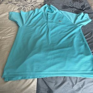 Aqua blue Lacoste dry fit shirt size 5